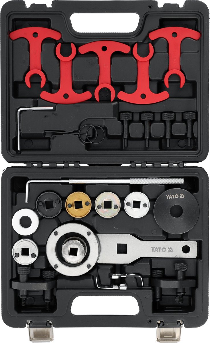 Professionele Distributie Timingset YT-060179 - 26-delig - VAG 1.8 & 2.0 TSI / TFSI (EA888) - Nokkenas & Krukas Blokkeergereedschap - Inclusief OEM-Gereedschappen