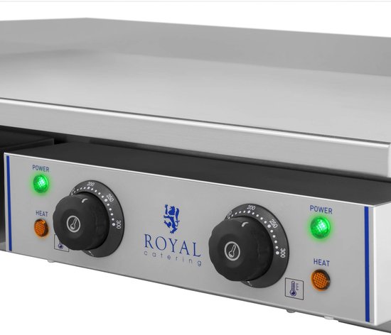 Elektrische bakplaat 72,5 cm - glad - 2 x 2,2 kW - Royal Catering — afbeelding 4