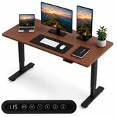 Organess Zit-sta Bureau - Elektrisch verstelbaar - 120 x 60 cm - Geheugenfunctie - Anti-botsing - Verstelbare Hoogte