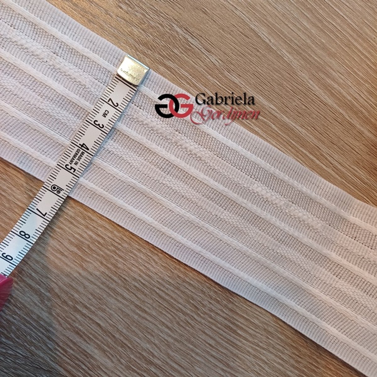 Plooiband 20 meter – 6 cm breed – wit – gordijnband voor plooien – professioneel naaien - Trekband - Rimpelband - Gordijnband