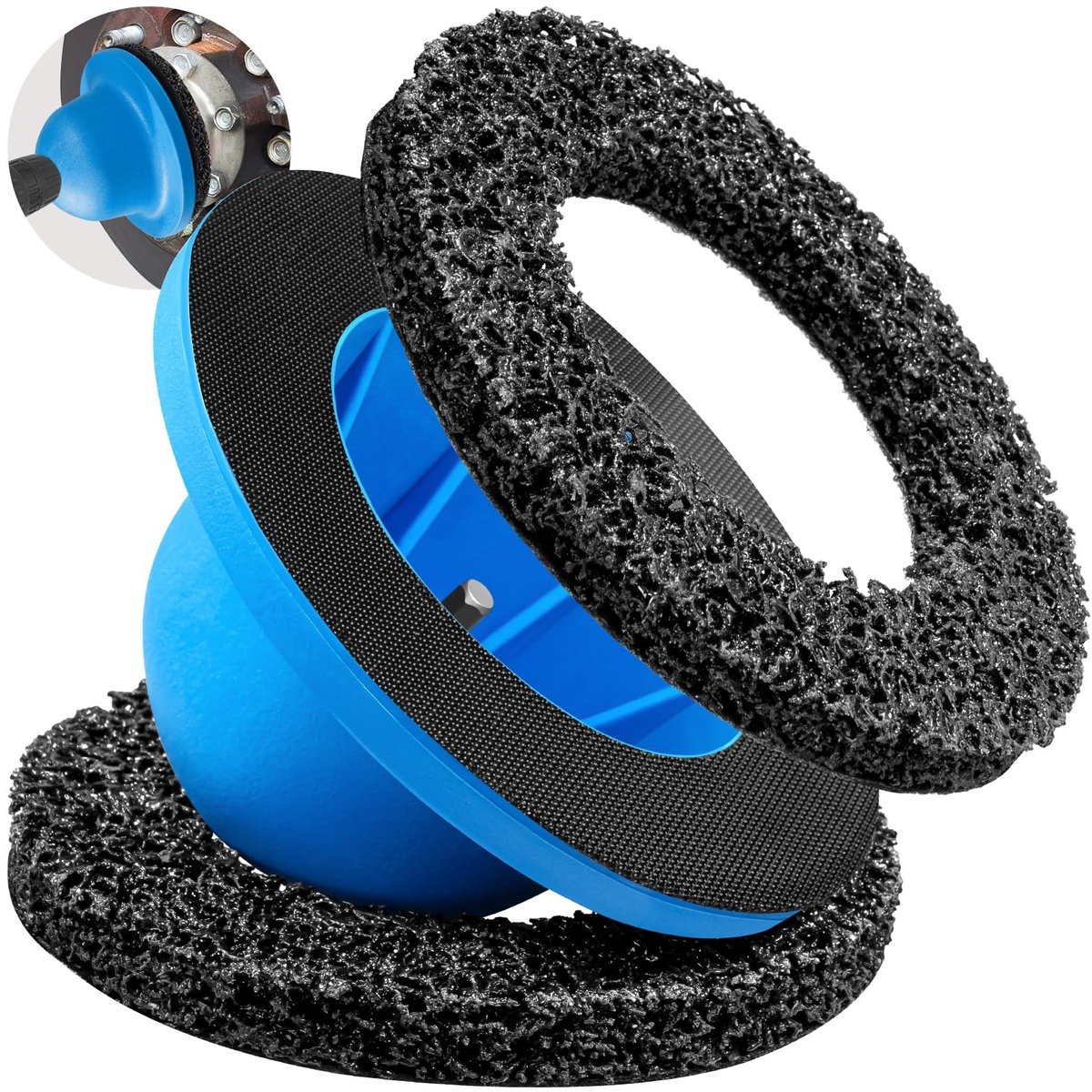 SolidKeus - 150mm Schuurder met 1/2 Inch Aandrijving voor Wielnaaf & Roestverwijdering