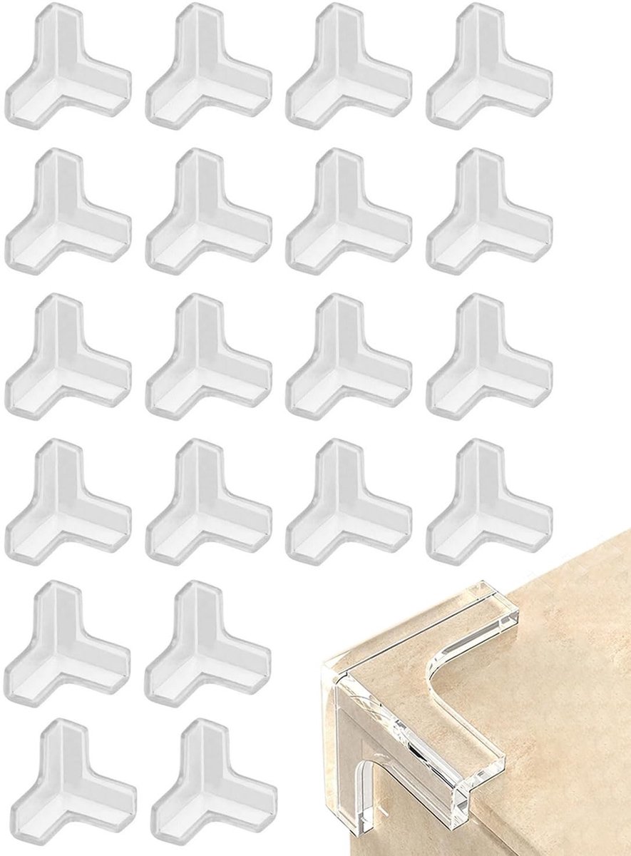 SolidKeus - Zelfklevende Randbescherming voor Baby's, 20 Stuks