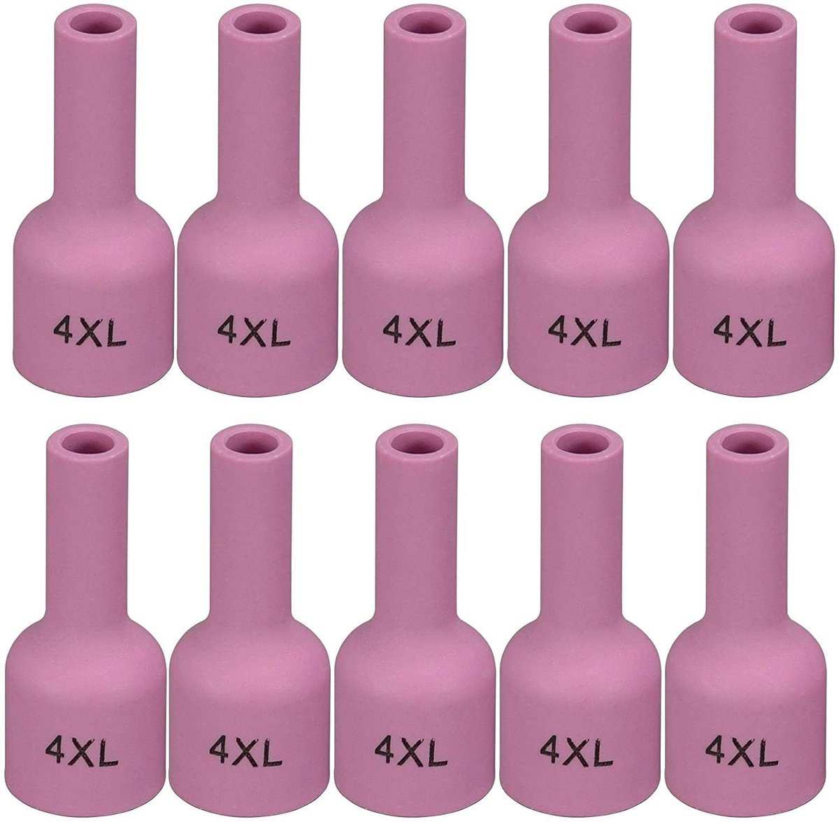 SolidKeus - TIG Gas Lens Alumina Nozzle Ceramic Cups 53N58XL 10-pack