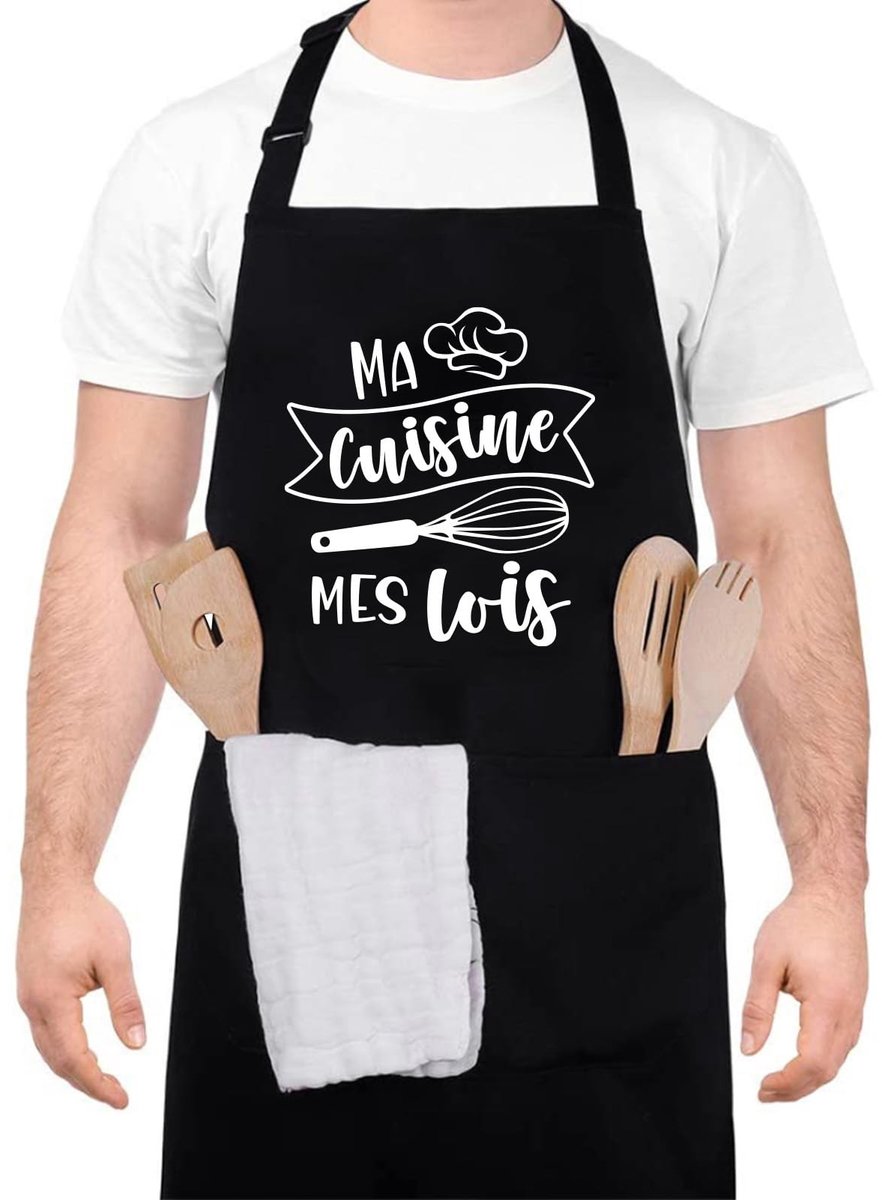 SolidKeus - Persoonlijk BBQ Schort voor Mannen met Pockets
