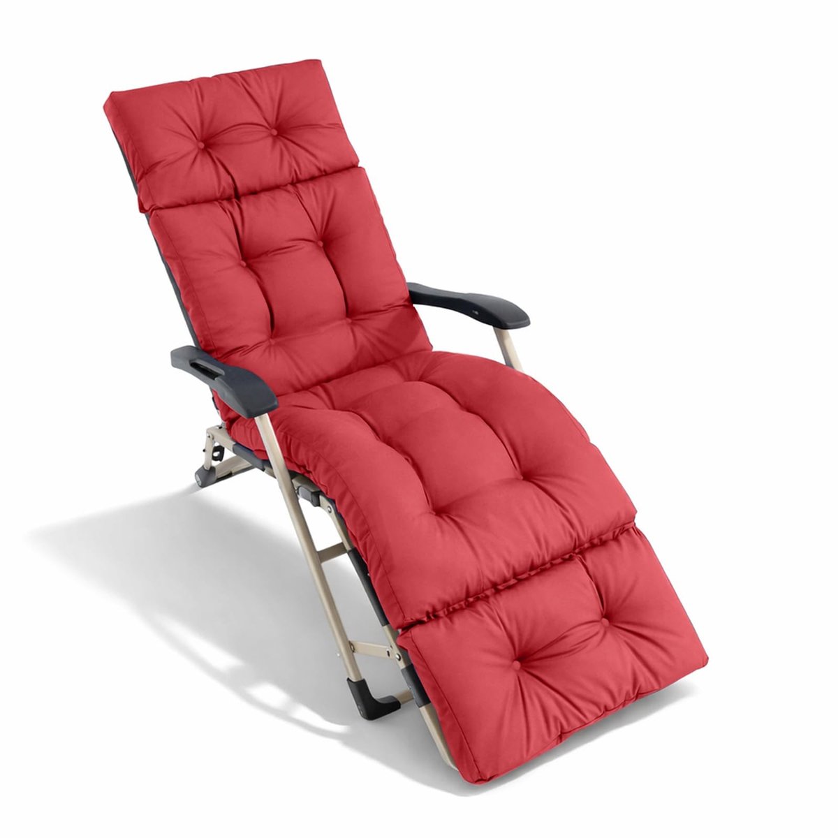 SolidKeus - Tuin Lounger Kussen 190 x 54 cm met Anti-slip Onderkant