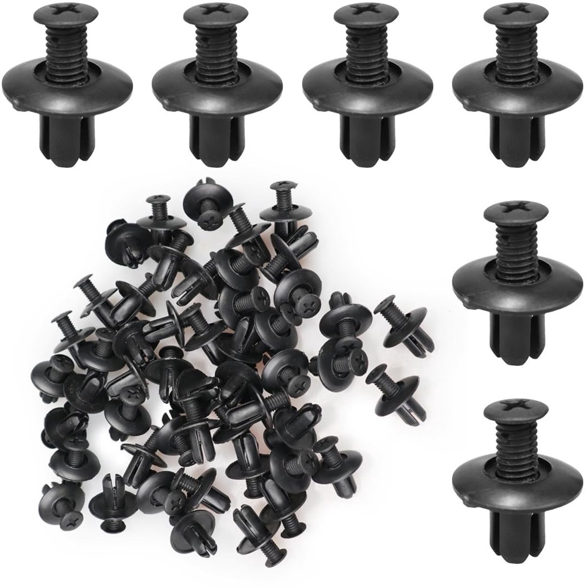 SolidKeus - Set van 100 Plastic Rivets voor Auto DIY