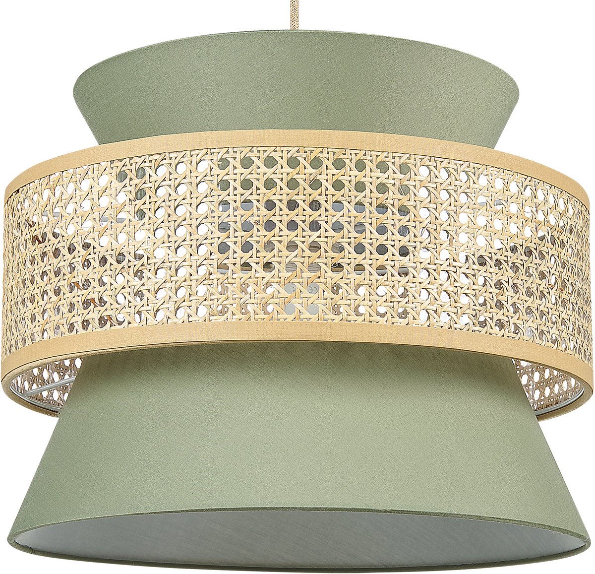 LUYANO - Hanglamp - Lichtgroen - Polyester