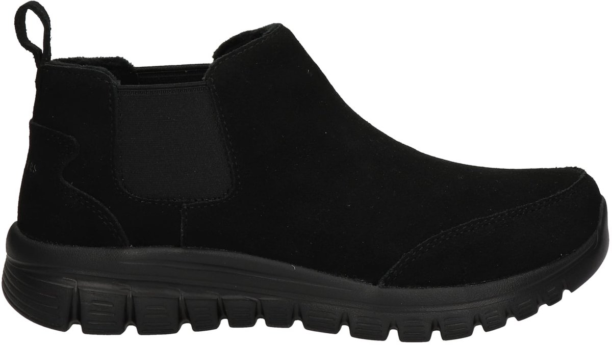 Skechers Graceful dames chelseaboot - Zwart zwart - Maat 38