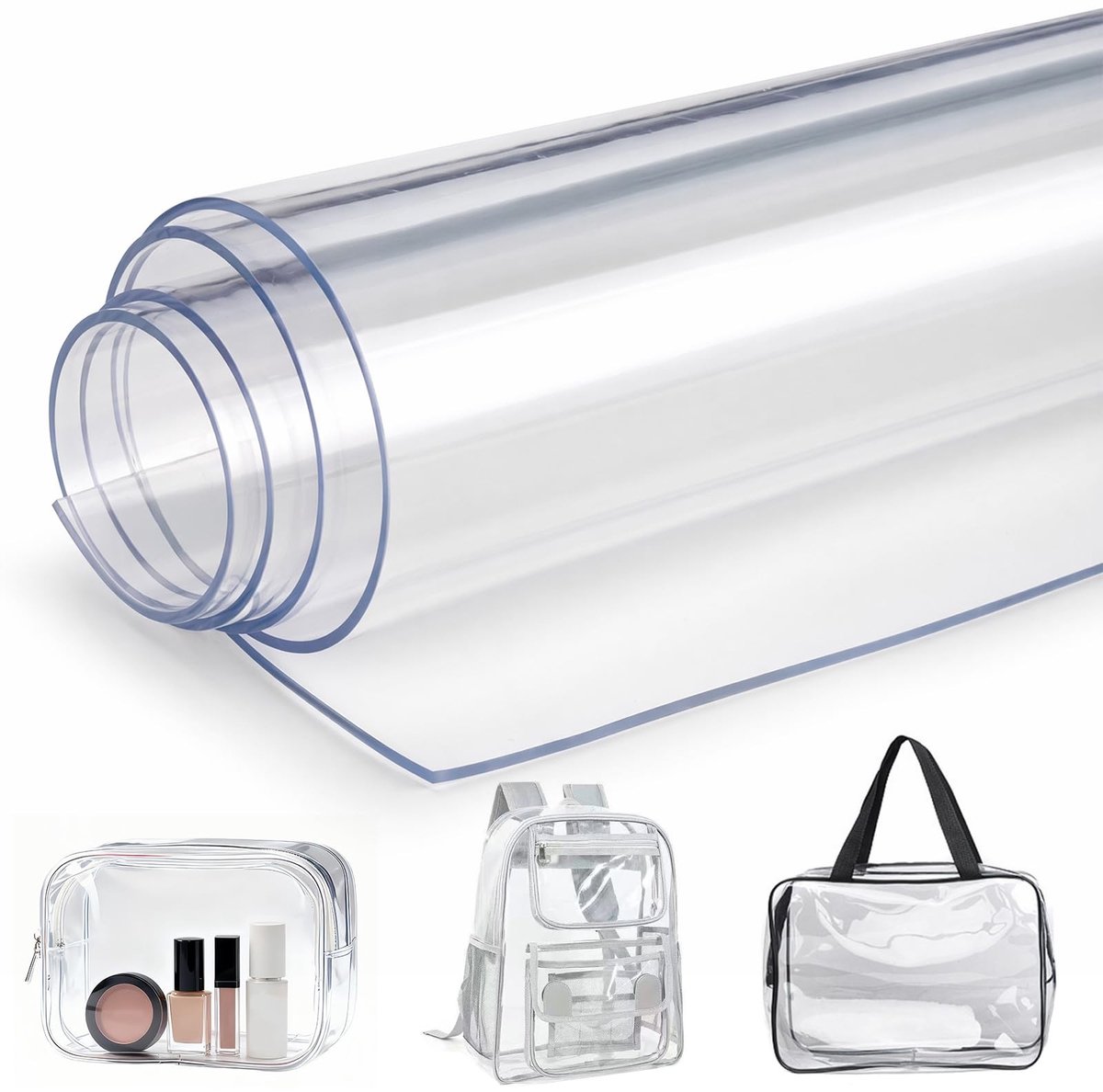 SolidKeus - Transparante PVC-Vinylfolie 0,5 mm 40 x 120 cm