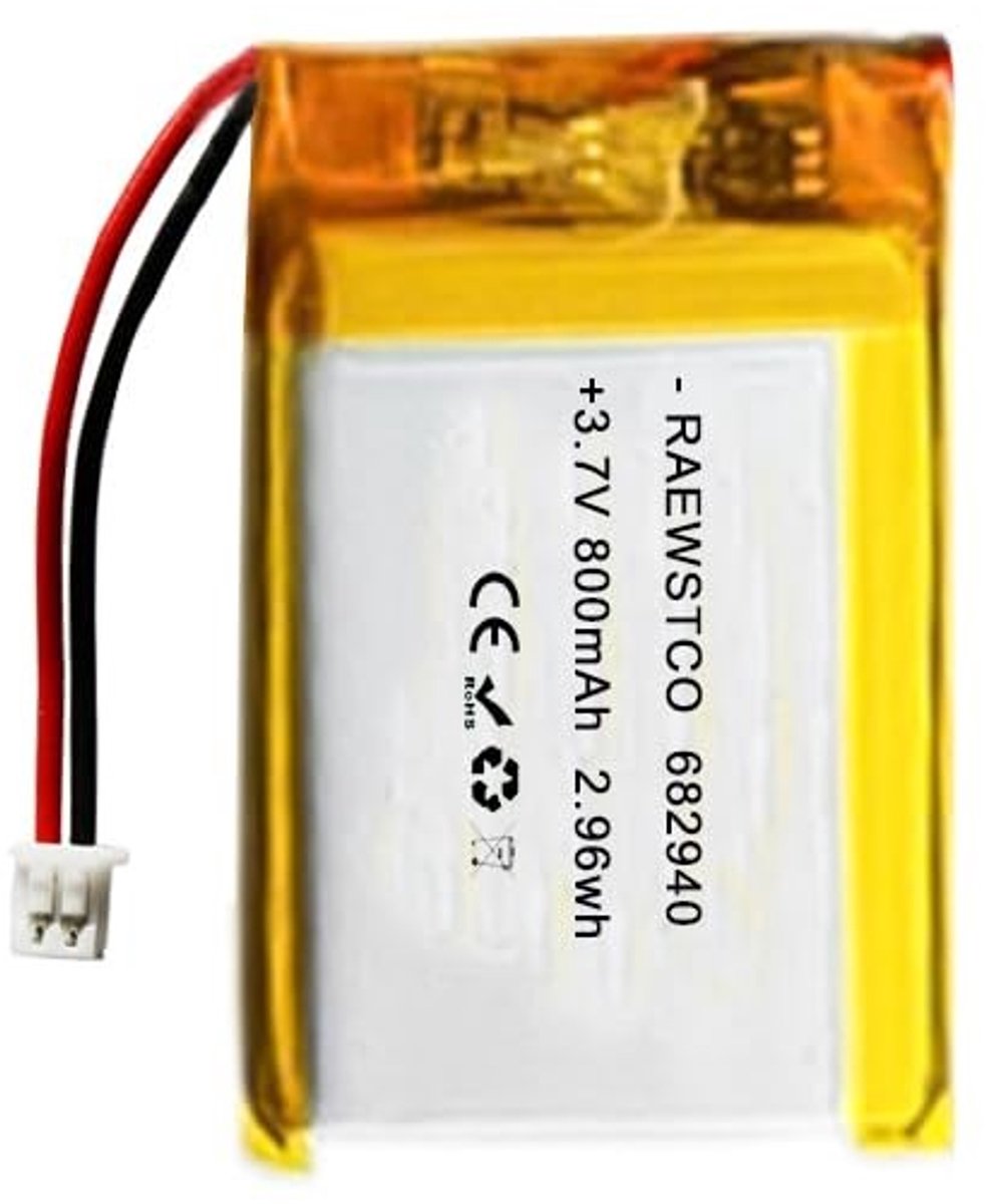 SolidKeus - 3,7 V 800 mAh Lithiumbatterij voor Medische Apparaten en Elektrisch Gereedschap