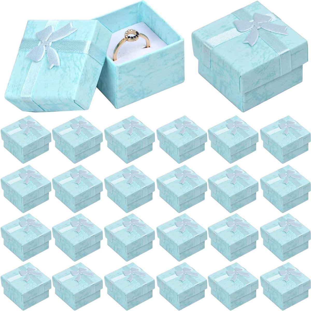 SolidKeus - Set van 24 Cadeau Dozen voor Sieraden in Diverse Kleuren