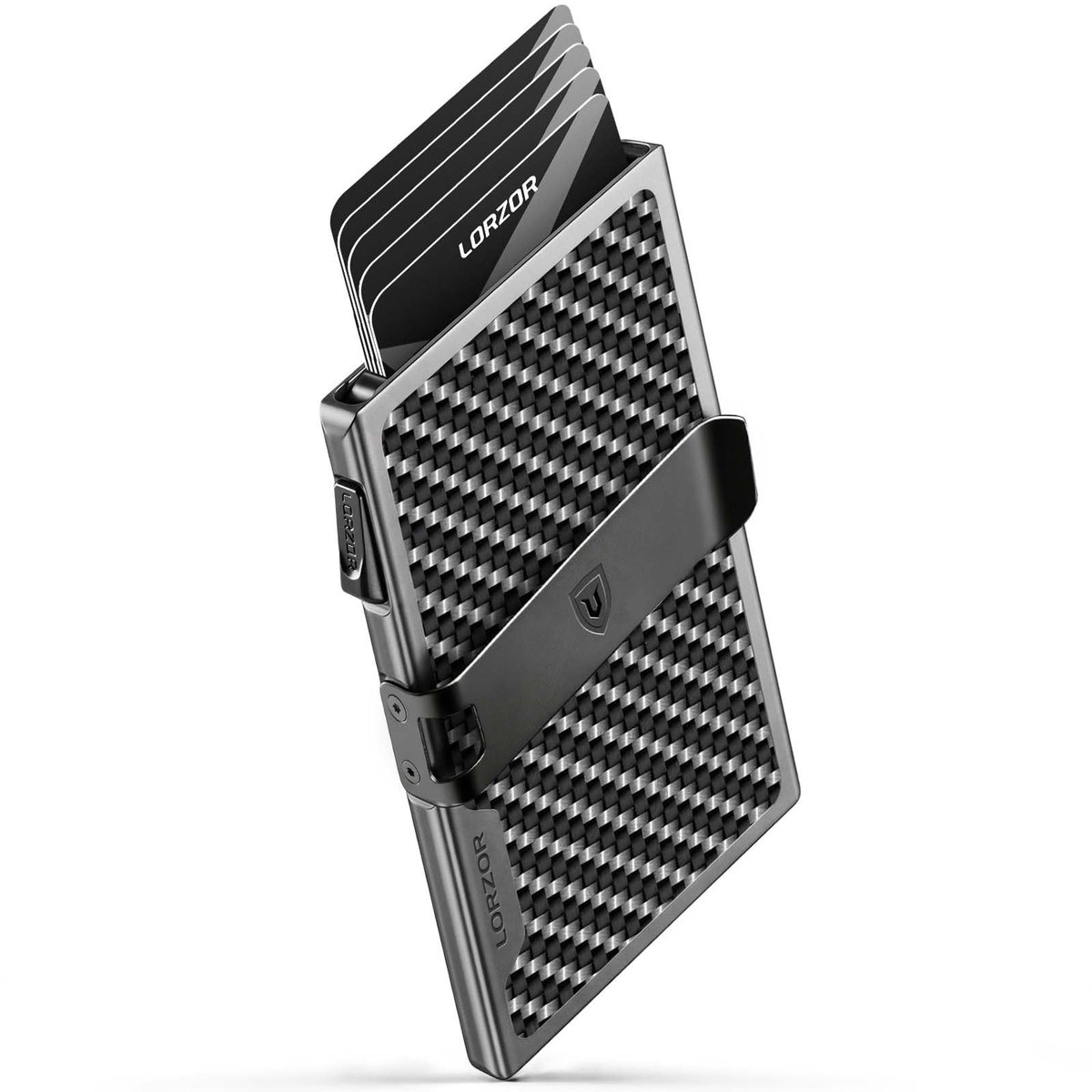 SolidKeus - Dunne Portemonnee van Militaire Carbon Fiber met Geldclips