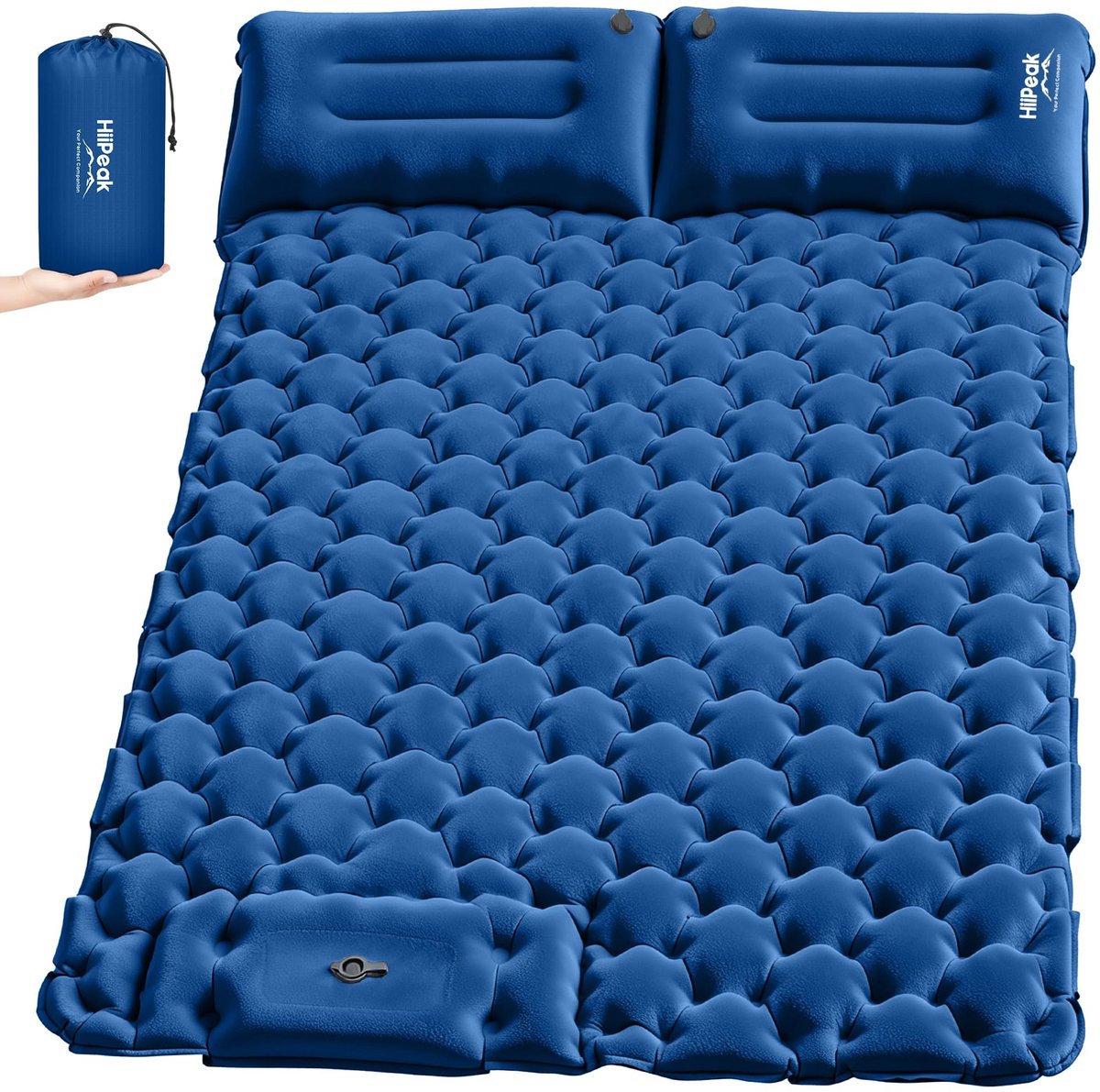 SolidKeus - Inflatable Isomat voor 2 Personen met Geïntegreerd Kussen