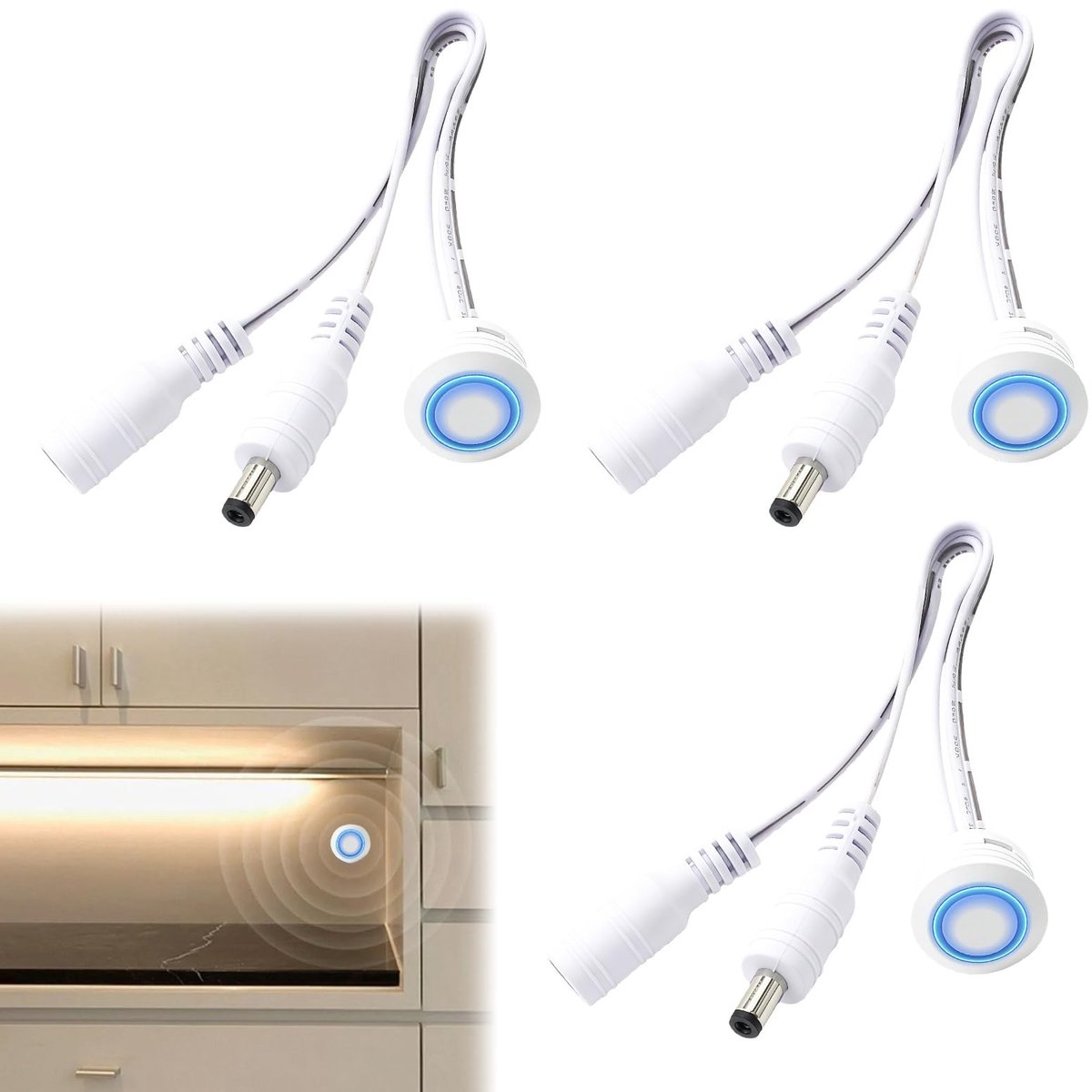SolidKeus - 3 Stuks LED Touch Dimmer voor Strips en Verlichting