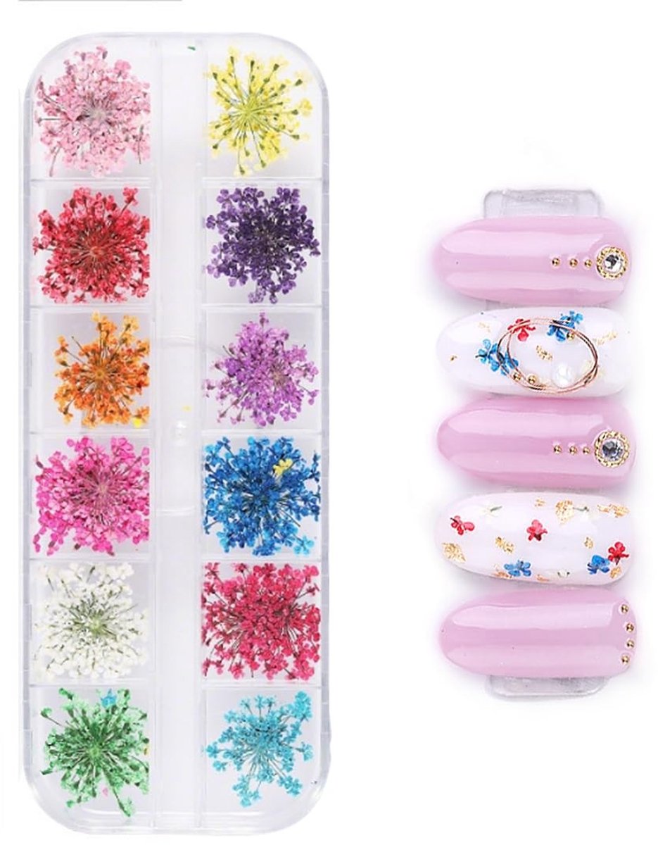 SolidKeus - Nail Art Decoratie met Gedroogde Bloemen