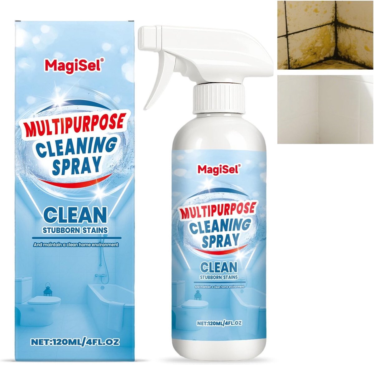 Multifunctionele reinigingsspray voor oven, grillrooster en keukenoppervlakken, snelle vlekverwijdering zonder agressieve chemicaliën, veilig en effectief voor thuisgebruik