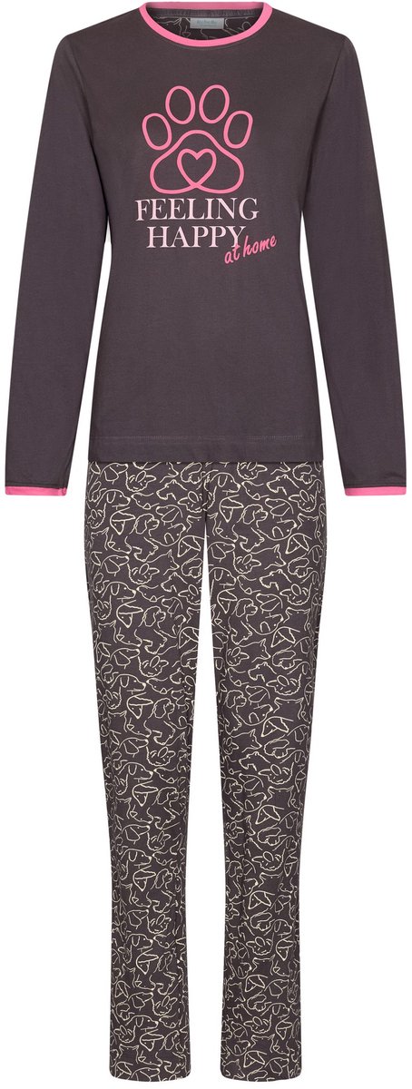 MyRebelle - Furry Friend - Pyjama - Bio-Katoen - Grijs - Maat 140