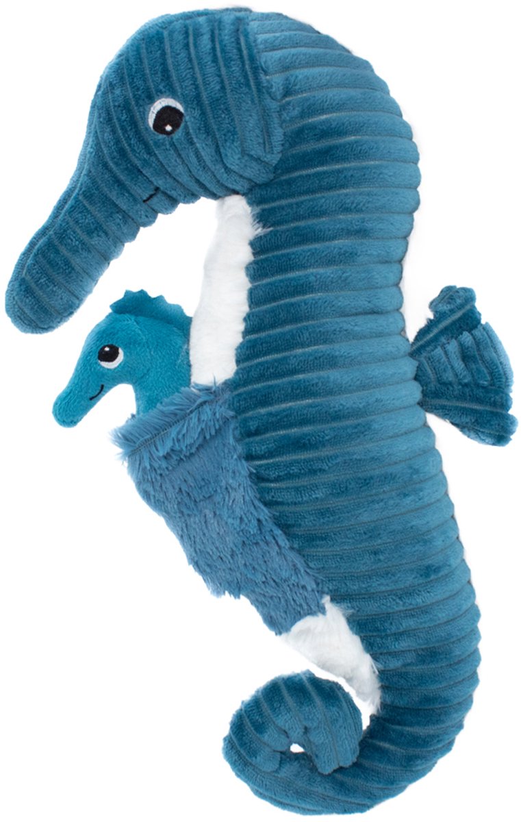 Les Ptipotos Papadou The Seahorse Knuffel - Blue