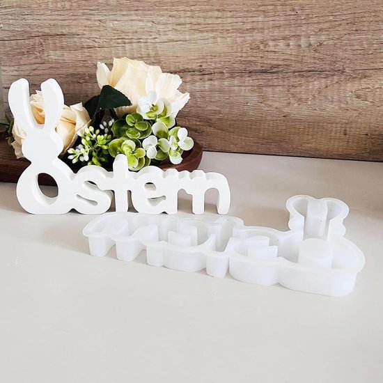 Vormen voor Pasen, gietvormen, gietvormen, siliconen gipsvormen om te gieten, siliconen mal voor doe-het-zelf kaarsen, zeep, handwerk, Pasen, decoratie, paasgeschenken, ornament, gips — afbeelding 3