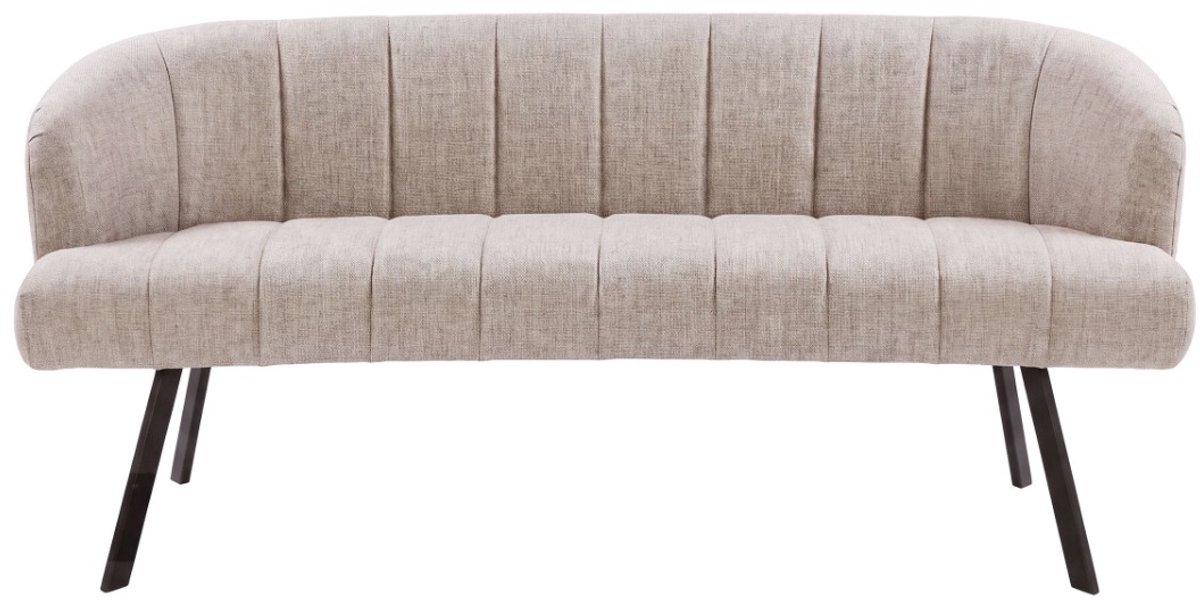 AnLi Style Eetkamerbank Oval Hoven zand-bruin