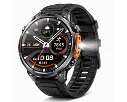 Hibousee Smartwatch Heren & Dames met Belfunctie – Sporthorloge – Hartslagmeter – Waterdicht – Fitness Tracker – Zaklamp – Geschikt voor iOS & Android