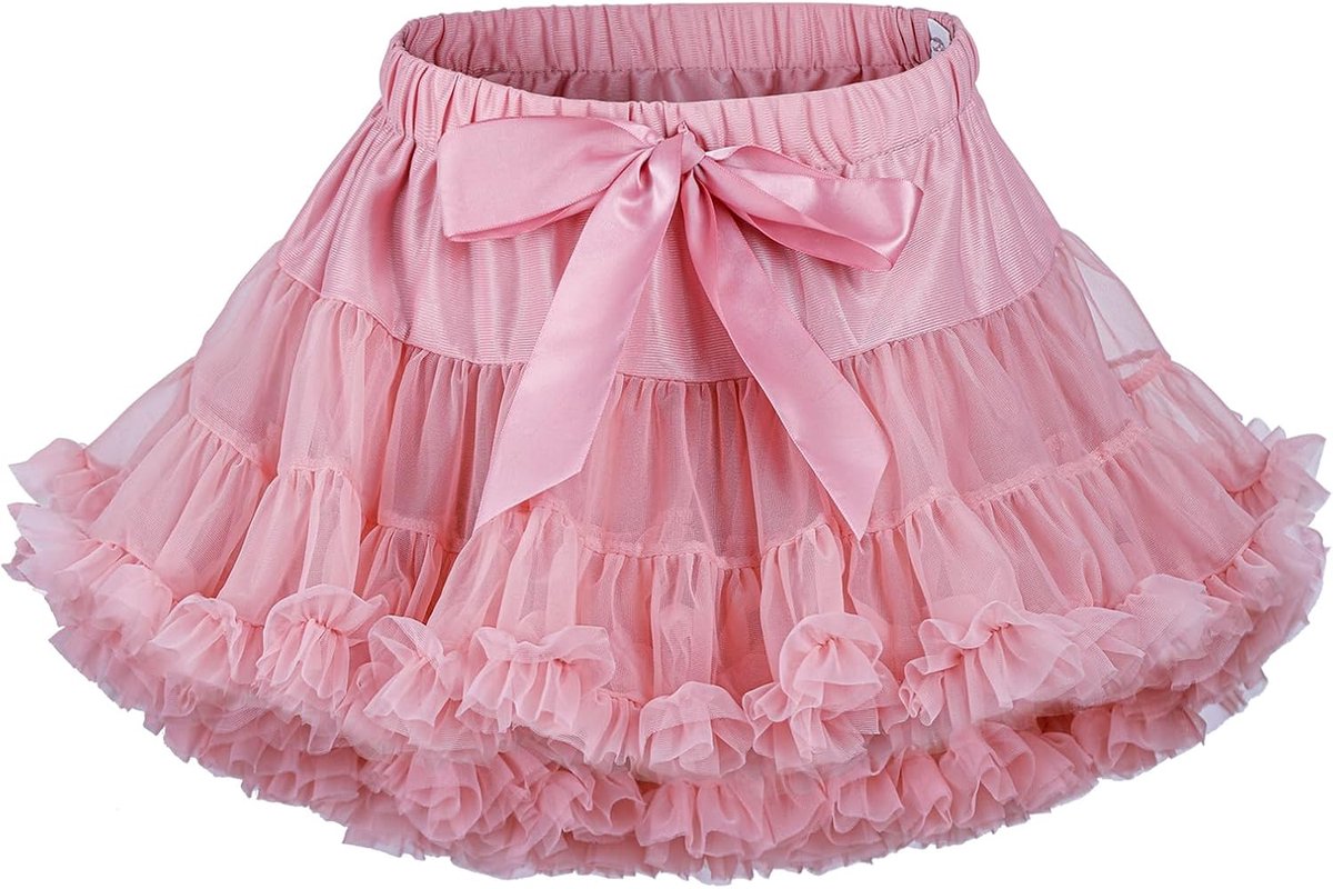 Meisjes Tutu Rok Peuter Ruffle Gelaagde Tule Rok Prinses Tutu Rok Kinderen Feestelijke Dansbel Minirok (0-10 Jaar)