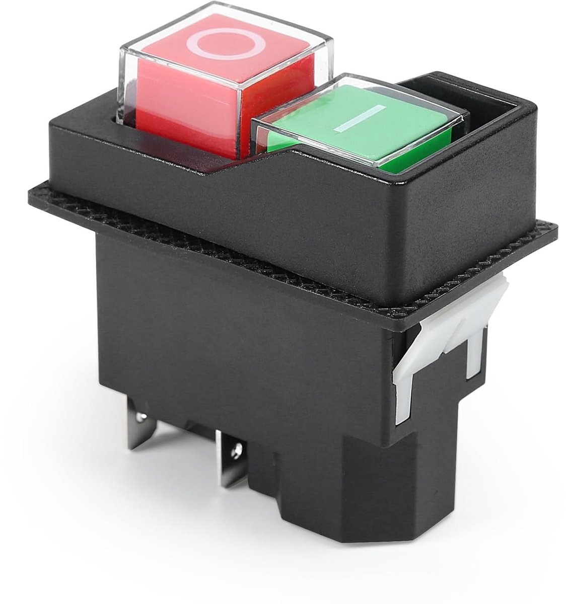 Drukknopschakelaar KJD17 NVR-schakelaar, universele vervanging aan/uit, waterdichte noodschakelaar voor elektrische betonmixer, AC250V 16A