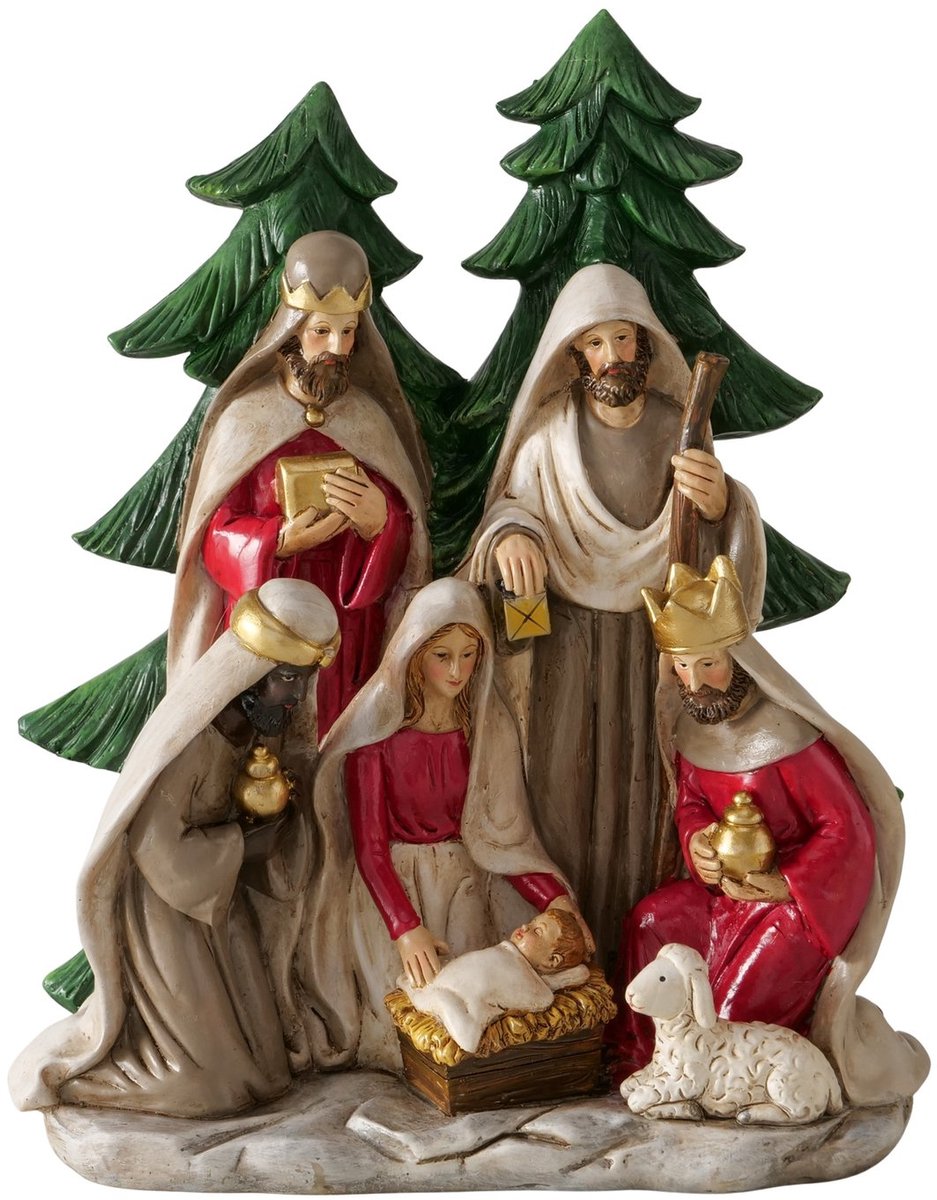 Kerststal / Kribbe Kerstdecoratie maria jozef 3 koningen