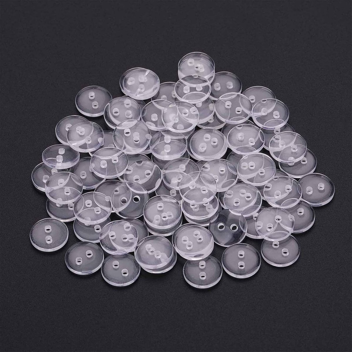 Knopen 15 mm knoppen, omkeerbare knopen om op te naaien, knoppen met gaten voor kleding, beddengoed, handwerk en naaien