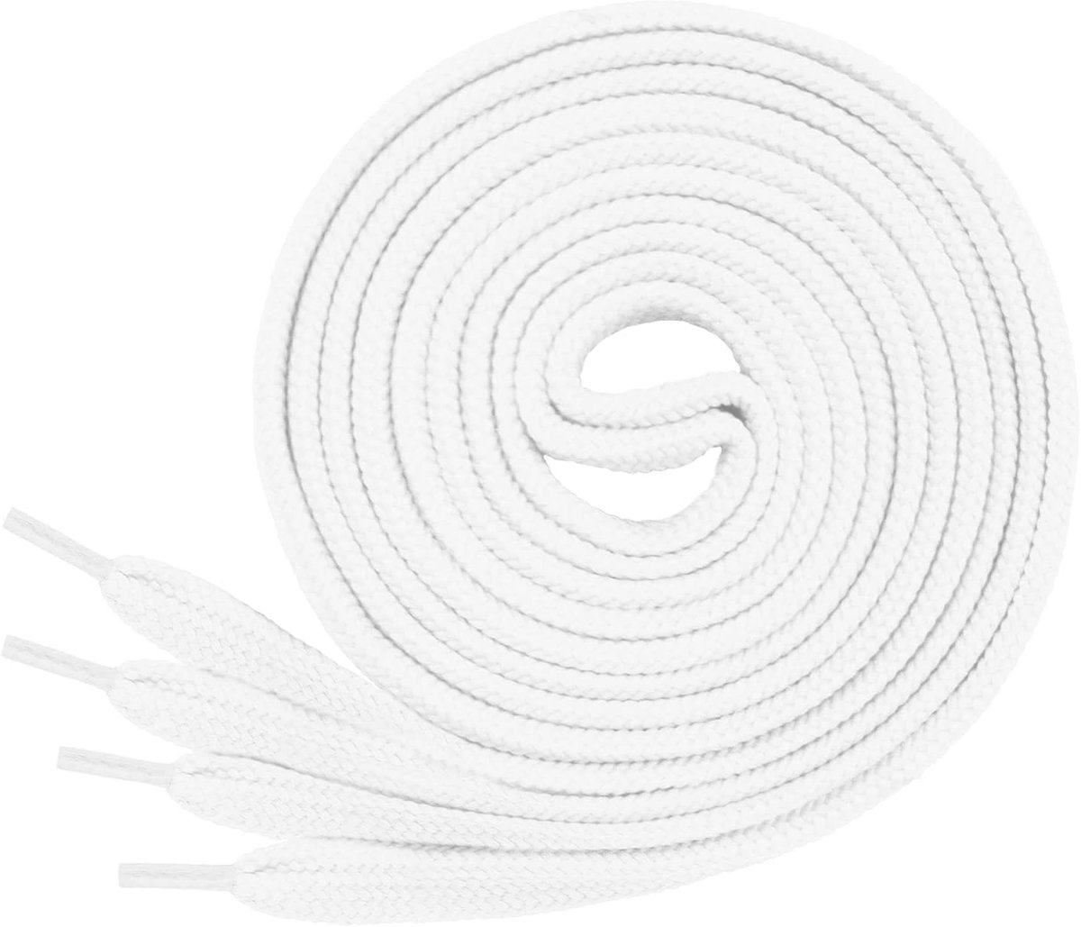 Ficchiano 2 paar veters; plat 12 mm breed, voor sneakers, sportschoenen, loopschoenen - zeer scheurvaste schoenveters, schoenveters 70 cm - 200 cm lang, polyester, gemaakt in Europa