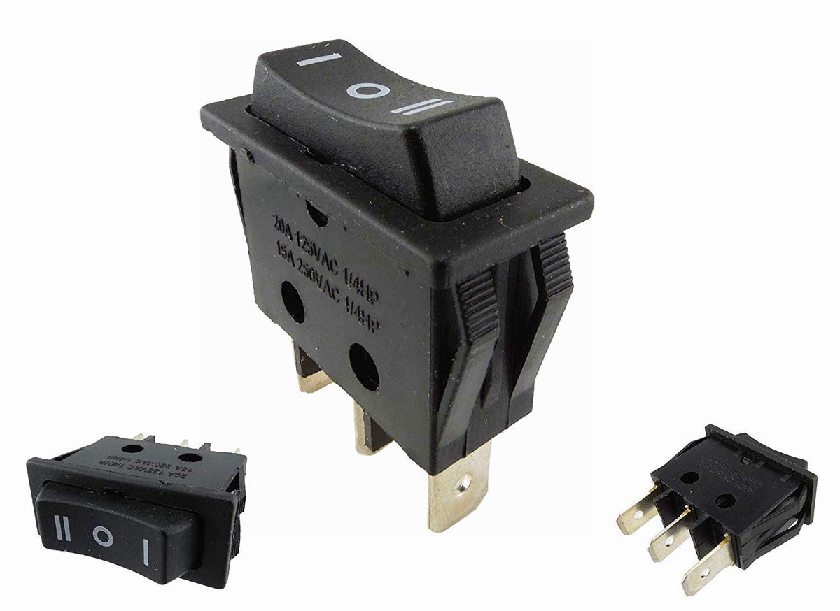 3-Pin ON/OFF/ON inbouw 30,9 * 10,8 * 24 mm 15 A 250 ~