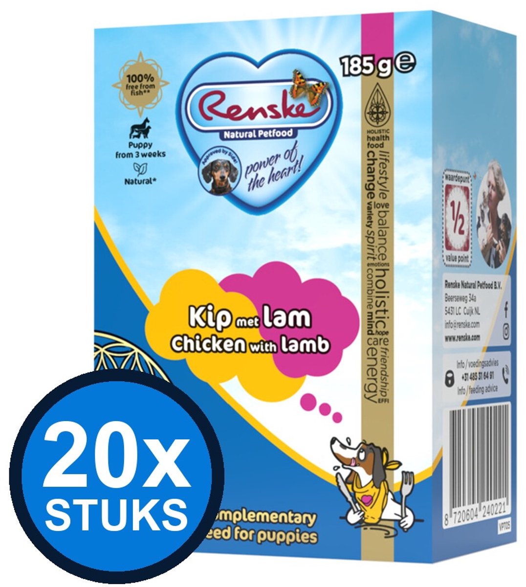 Renske Renske vers kip met lam (puppy) - tetra 185gr