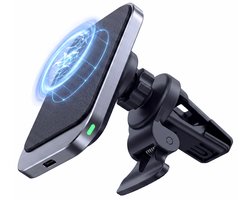 Phreeze CH03V - Telefoonhouder Auto Ventilatie - GSM Houder Auto - Magneet Telefoonhouder - Geschikt voor MagSafe - Autohouder - Draadloos Oplader - Qi Lader Auto