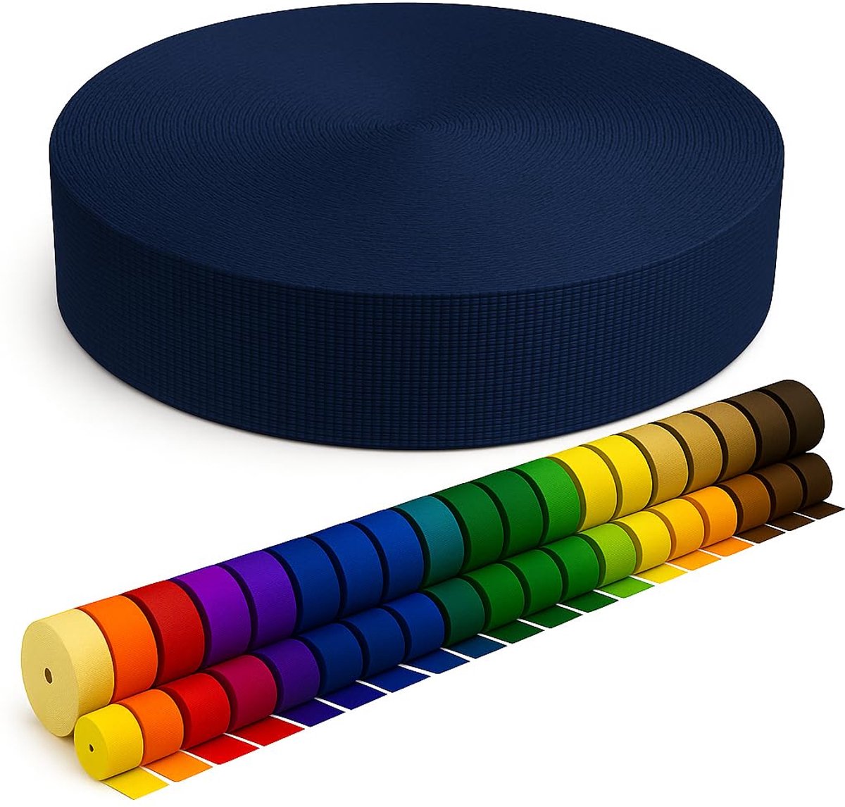 Gurtband van Polypropylen - 2m, Marineblauw, 30mm breed