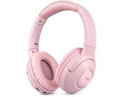 WiseQ Onbreekbare Draadloze Kinderkoptelefoon – Koptelefoon Meisje Bluetooth – Koptelefoon Kinderen Draadloos – Over Ear – 45 Uur Batterij – Met Microfoon – Volumebegrenzer – Roze