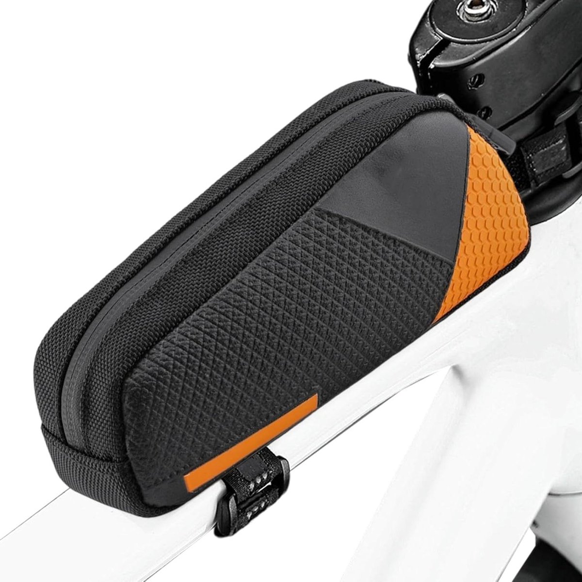 Fietsopbergtas - Frame tas - Fietsen en reizen - Dubbele waterdichte rits - 06 L capaciteit - Oranje