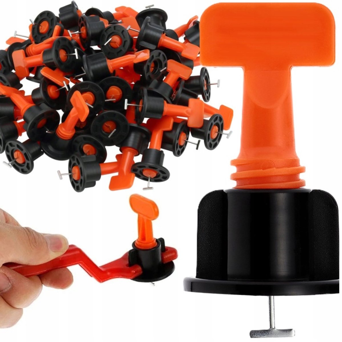 50x Tegelnivelleersysteem: Clips, Klemmen & Wiggen voor Vloeren