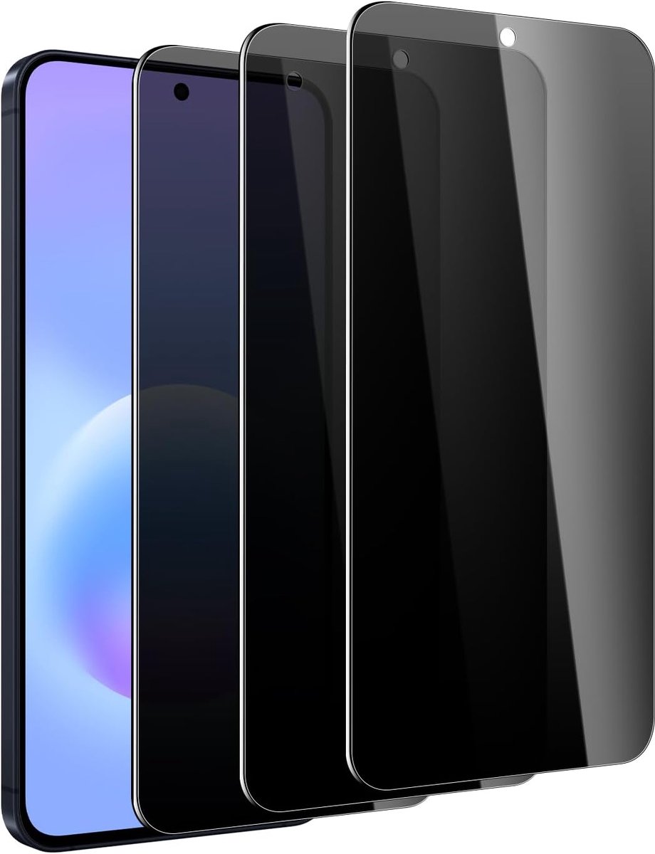 Tempered Glass Screen Protector Voor Samsung Galaxy A57 5G, 3 Stuks, 9H Hardheid, Anti-Spy Bescherming, Anti-Vingerafdruk, Bubble-Free Installatie