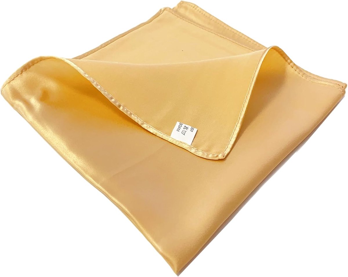 100% zijden pochet voor heren, elegant, wit, zacht, 35 x 35 cm, 16,5 momme, effen kleur