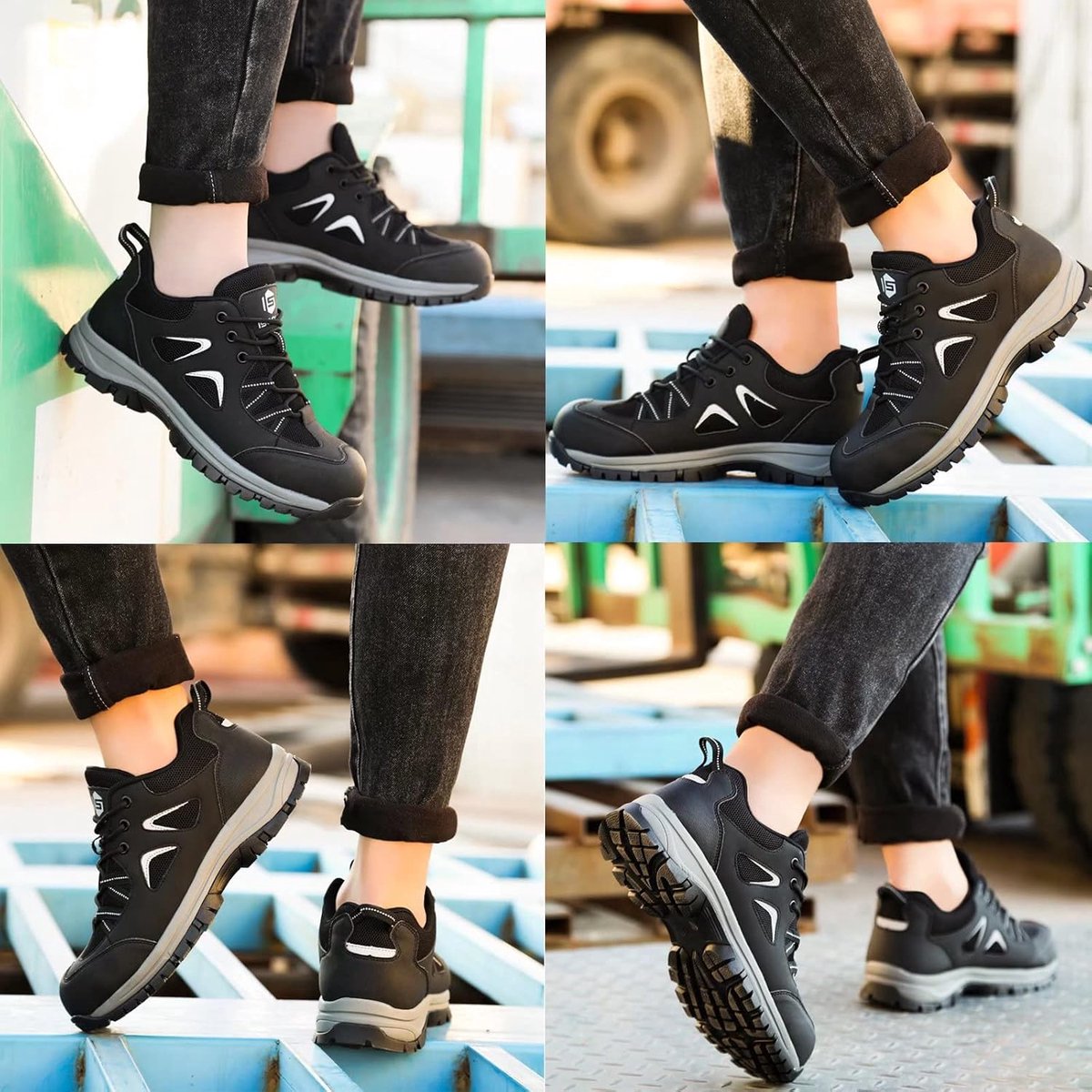 Werkschoenen Licht Ademend Beschermende Schoenen Stalen Sportieve Schoenen Unisex