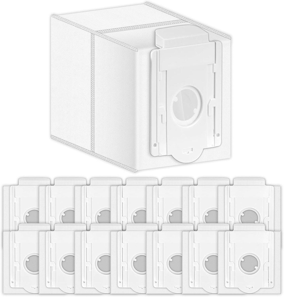 (15 stuks) VCA-ADB90 vervangende stofzakken compatibel met Samsung Vca-SAE/903-904/AA Jet70+ 75+ Jet90 serie draadloze stofzuiger, automatische stofopvangzak (NIET voor op maat gemaakte/Jet Bot)