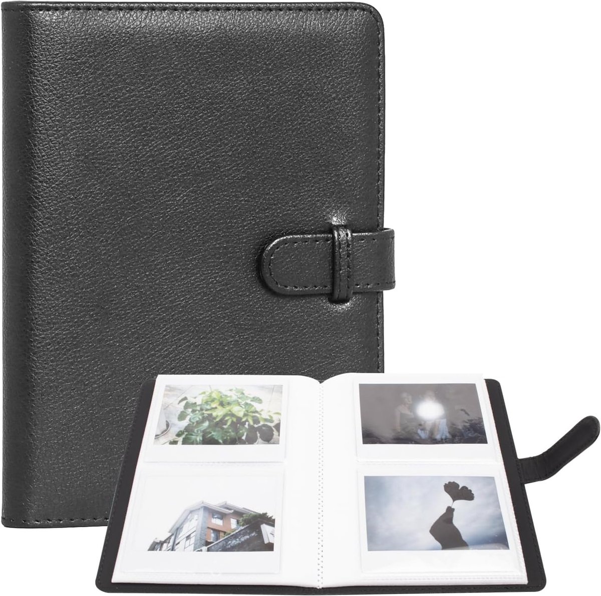 Fotoalbum van kunstleer voor Fujifilm Instax Wide210/Wide300/Wide400, 8,6 x 10,9 cm, 80 vakken