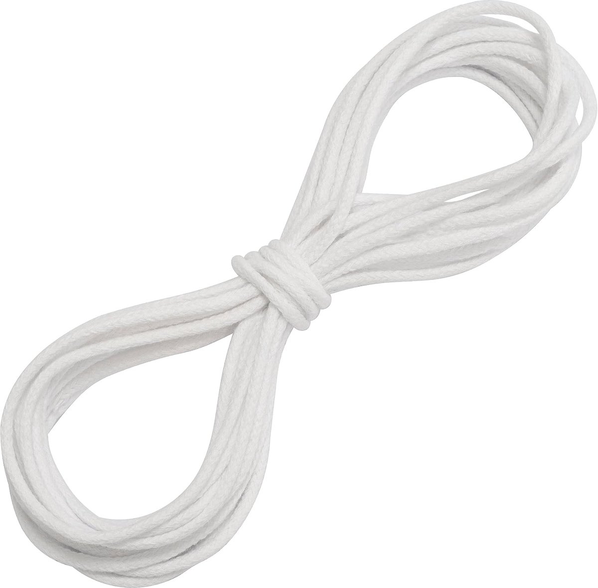 - C67820 - decoratief koord 5 meter x 3 mm - van katoen - kleur wit