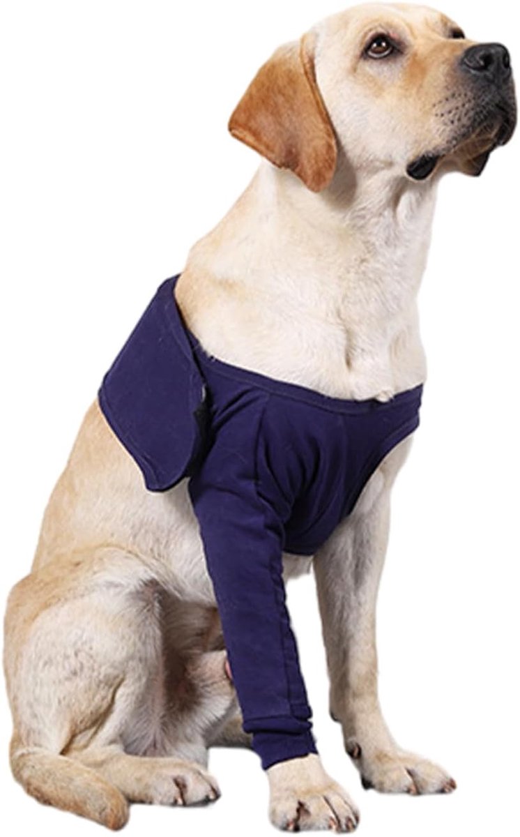 Mouwen voor hondenpoten voor na de operatie, bescherming tegen elleboogbandage hond, elleboogbandage, herstelmanchet voor het been en wonden, bescherming tegen likken (L)