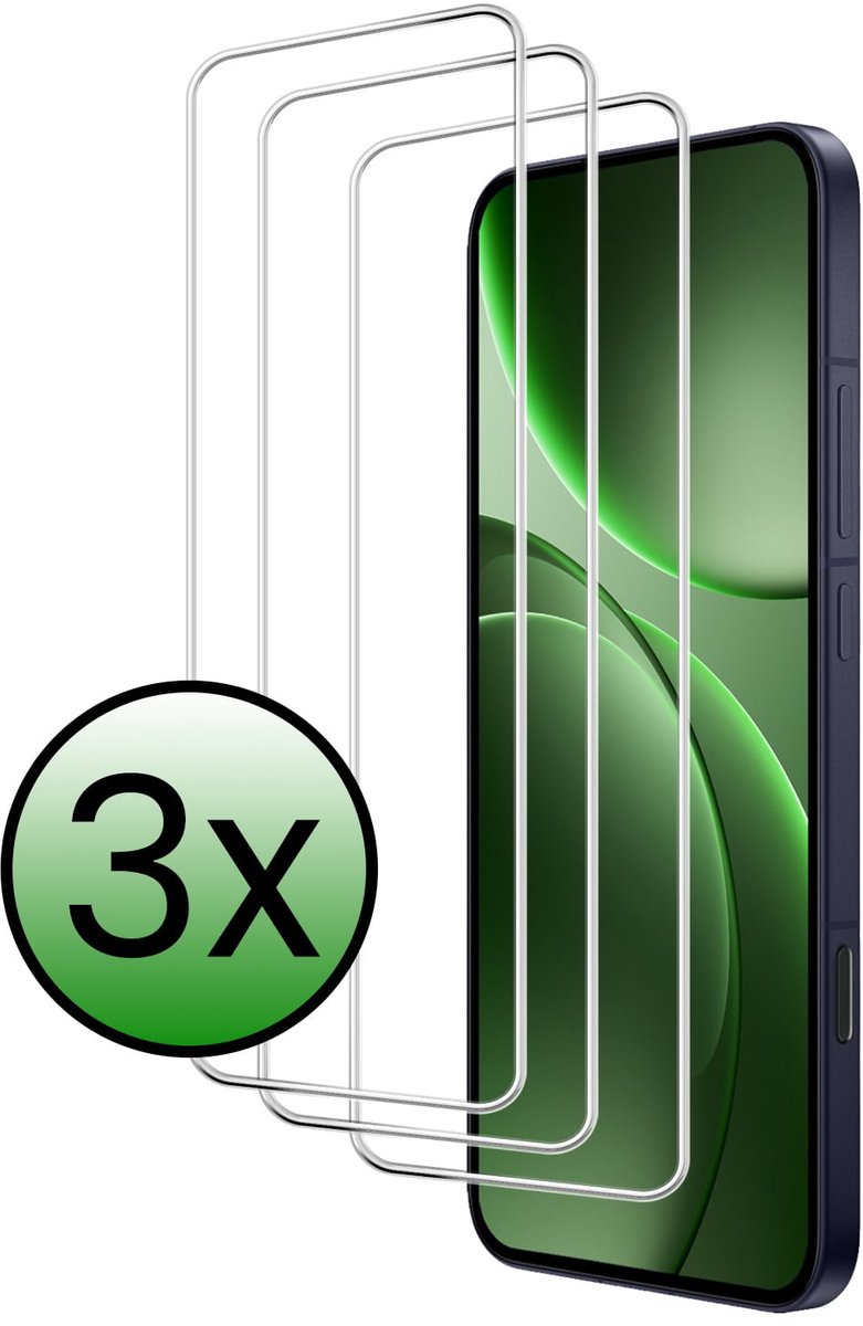 Screenprotector - 3 Stuks Geschikt voor OPPO Find X9 Pro - Extra Sterk - Beschermglas - Gehard Glas - Tempered Glass - Screen Protector