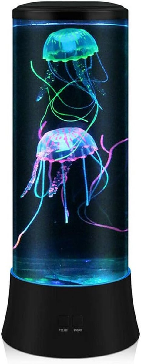 Kwallenlamp - Decoratieve lamp - Sfeer creëren - Ocean projector functie - 38 cm - Zwart