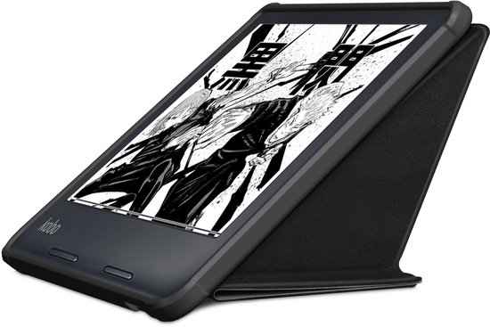 Kobo Libra Colour Hoes voor eReader - Basic SleepCover - Rood - Slaapfunctie van Kobo — afbeelding 4
