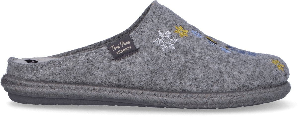 Toni Pons - Snoopy Dames Pantoffels Vilt Gris - Maat 40