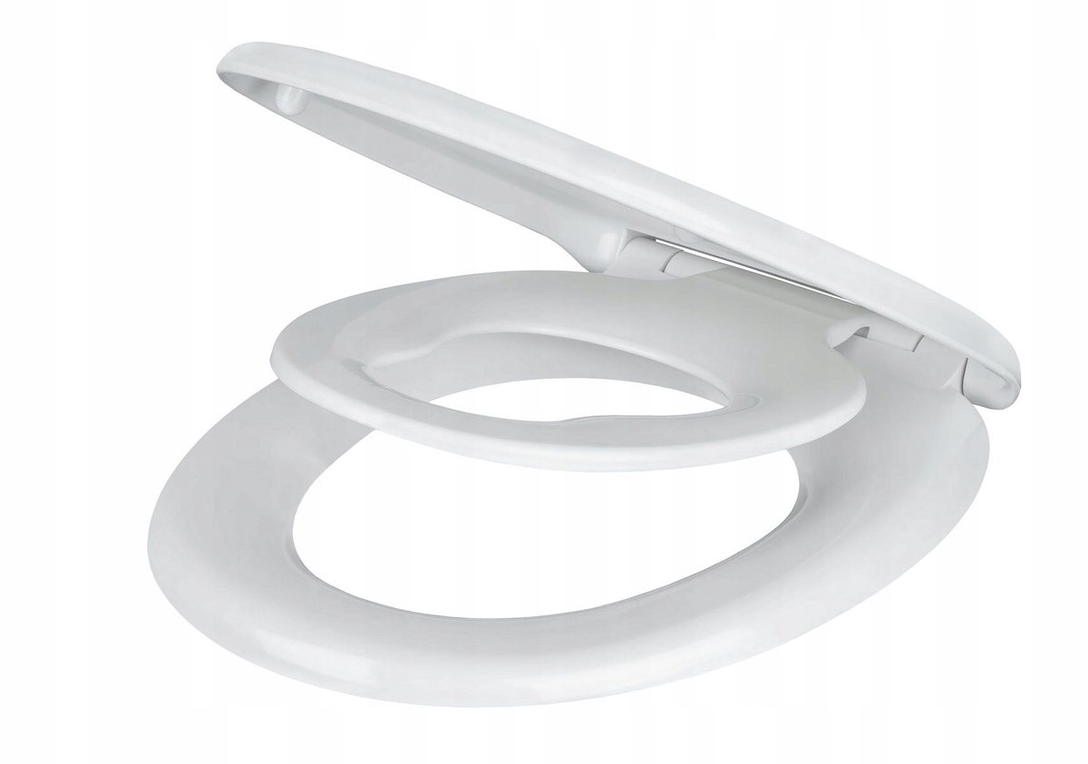 Toiletzitting met Kinderzitje, softclose, wit, Duroplast
