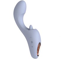 IY - Licky - Likkende Tong Vibrator - Met App Control - Lichtblauw